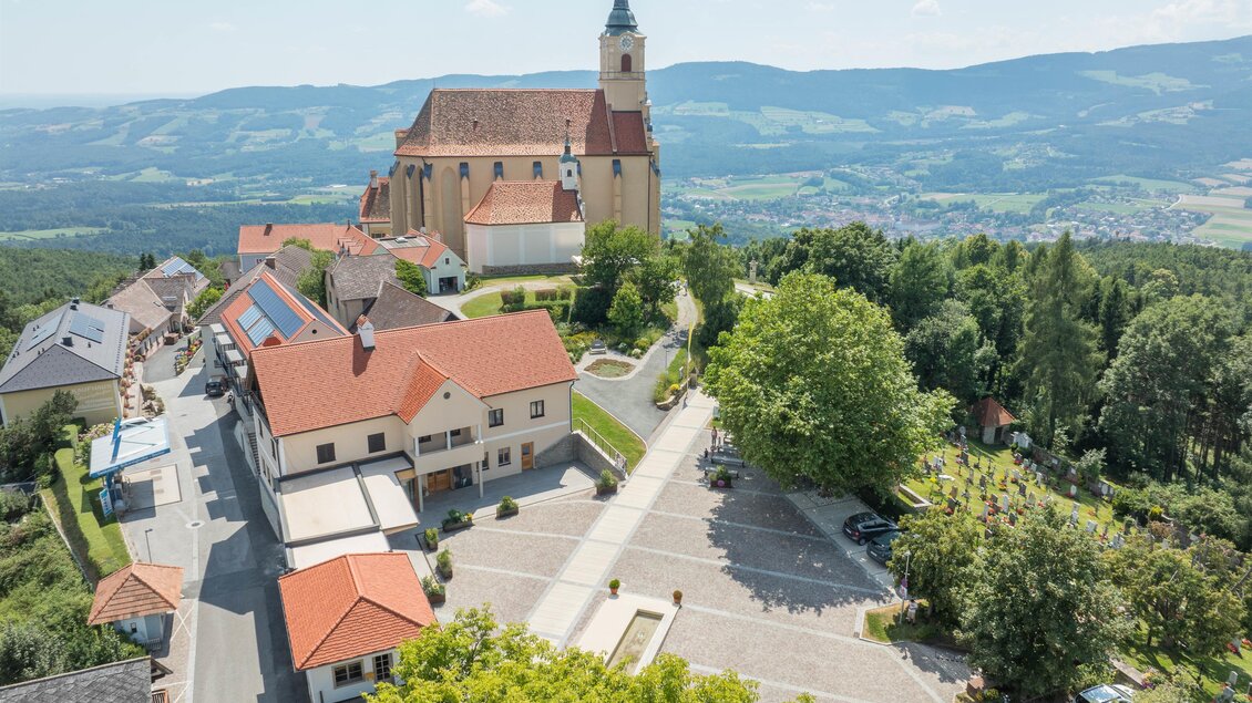 Luftaufnahme_Gemeinde Pöllauberg_Oststeiermark | © Helmut Schweighofer