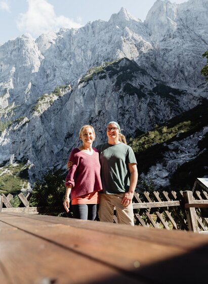 Unsere Hüttenwirte Alexander und Sandra | © TV Gesäuse | Christoph Lukas | © TV Gesäuse