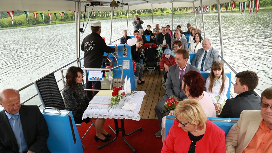 Hochzeit _Schiff_Gäste_Oststeiermark | © Gemeinde Stubenberg am See
