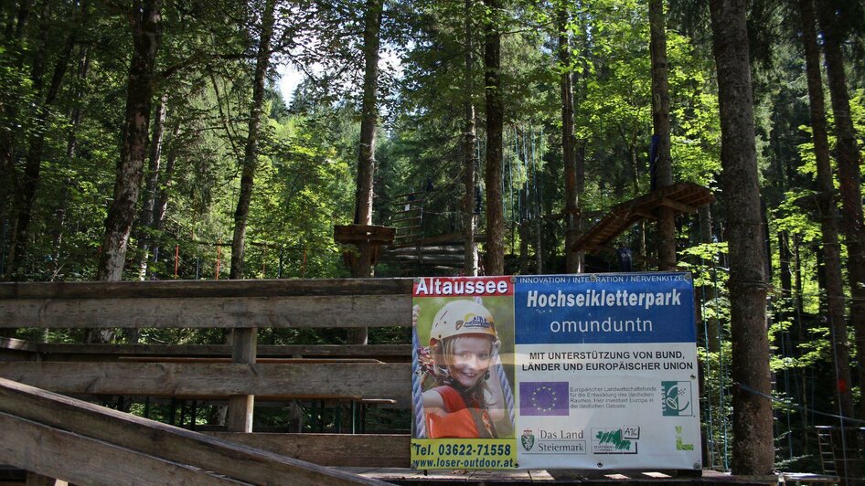 Hochseilkletterpark, Altaussee, Kletterpark | © Viola Lechner