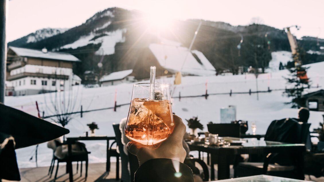 Terrasse im Winter | © Hotel Schwaigerhof