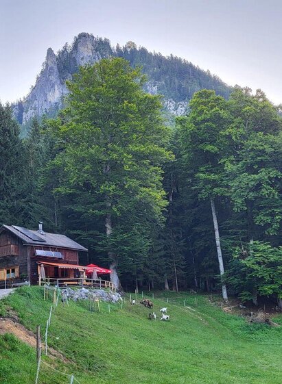 Tavern Jausenhütte Bärnmoos, Bad Aussee, exterior view | TVB Ausseerland Salzkammergut/Petra Kirchschlager | © TVB Ausseerland Salzkammergut/Petra Kirchschlager