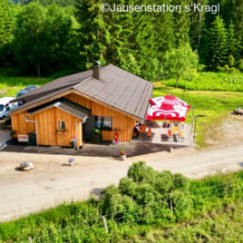 Jausenstation s'Kragl, Bad Mitterndorf, von oben | © Edith Lechner