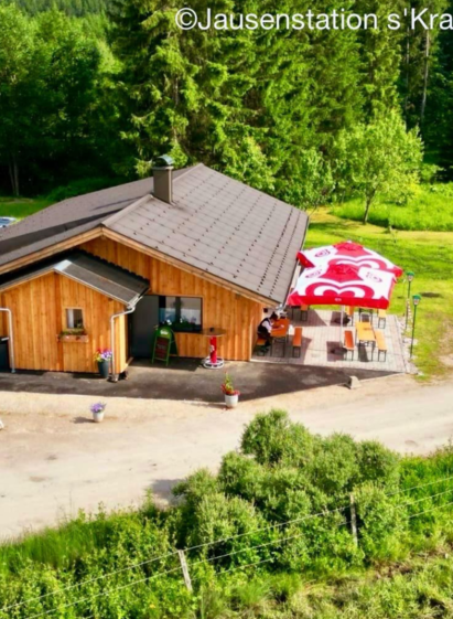 Jausenstation s'Kragl, Bad Mitterndorf, von oben | Edith Lechner | © Edith Lechner