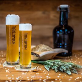 Hoamatbräu_Biergläser_Oststeiermark | © Wirtshaus Gallbrunner