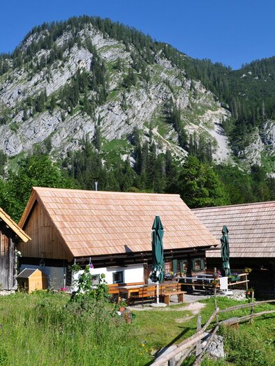 Johnsleitnerhütte in der Gnanitz, Tauplitz | © Johnsleitnerhütte