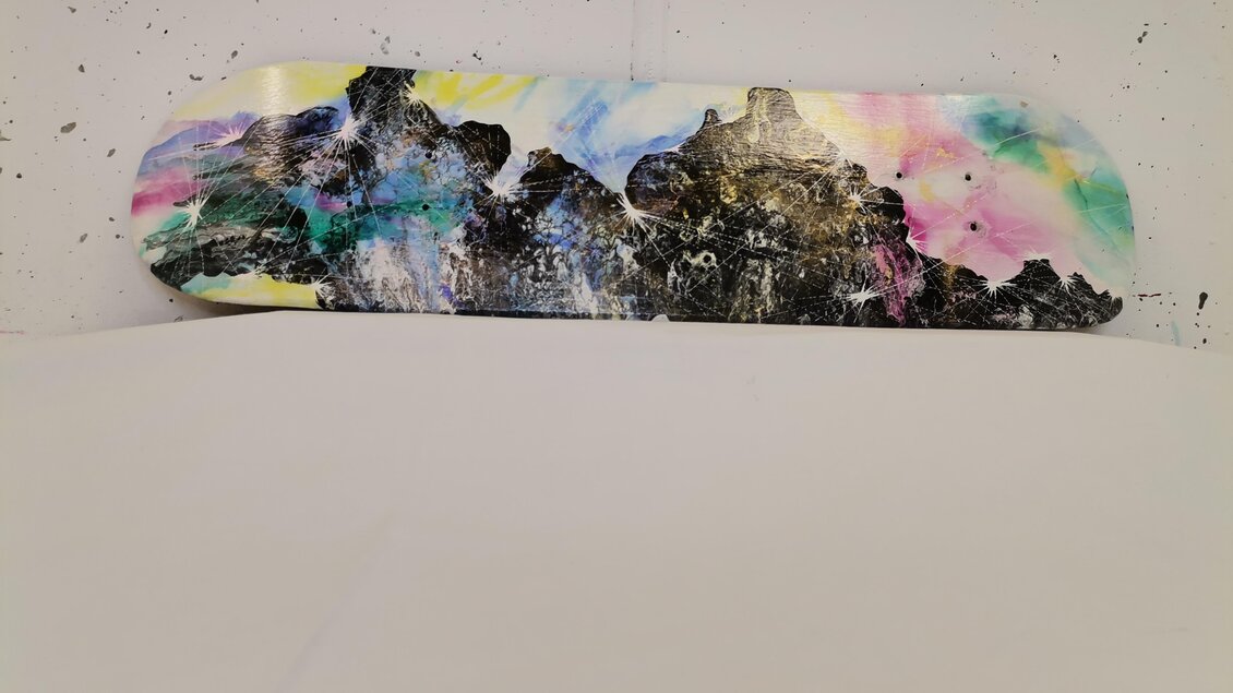 Skatedeckwandbild "colours" | © Julia Hauck