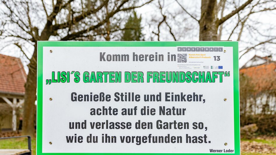 Garten der Freundschaft_Tafel_Oststeiermark | © Tourismusverband Oststeiermark