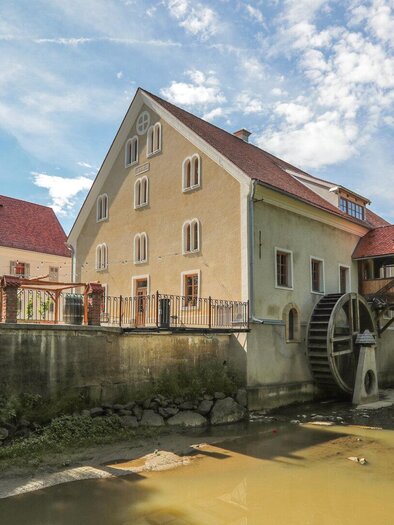 Ottersbachmühle mit Mühlenrad | © Foto De Monte