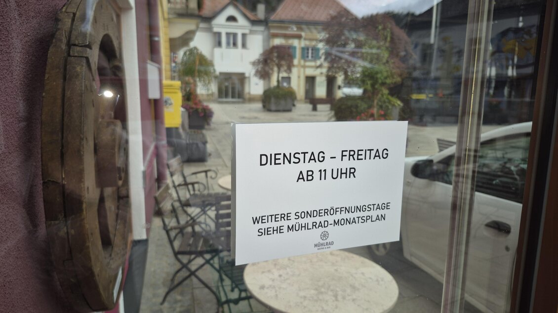 Eingang Mühlrad | © Andrea Stelzer