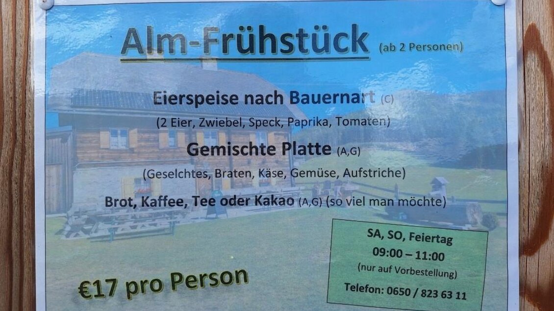 Almfrühstück | © Kaiser