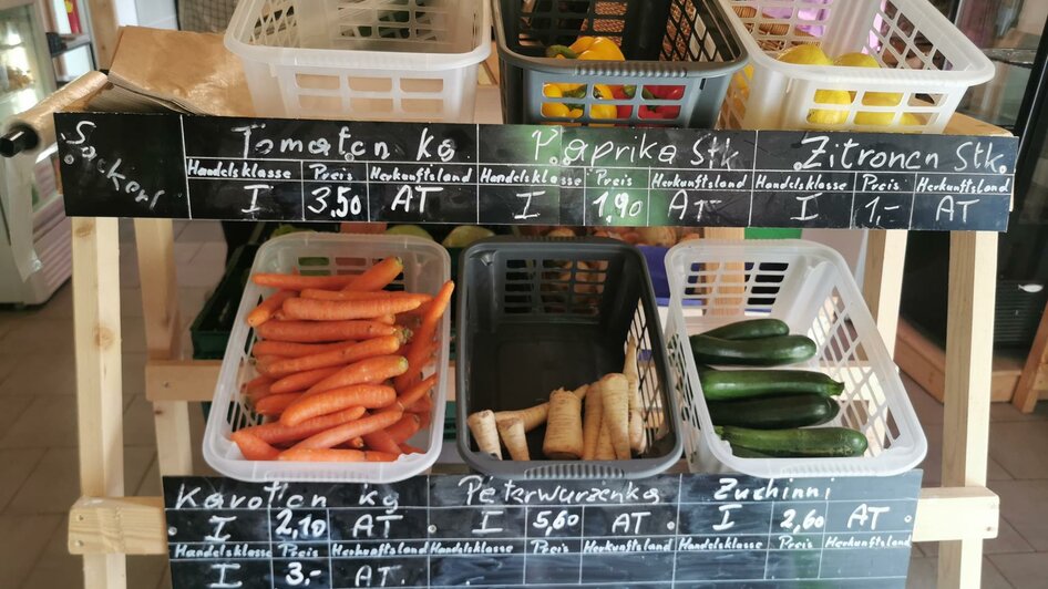 Marion's Dorfladen, Bad Aussee, Gemüse | © TVB Ausseerland Salzkammergut Theresa Schwaiger