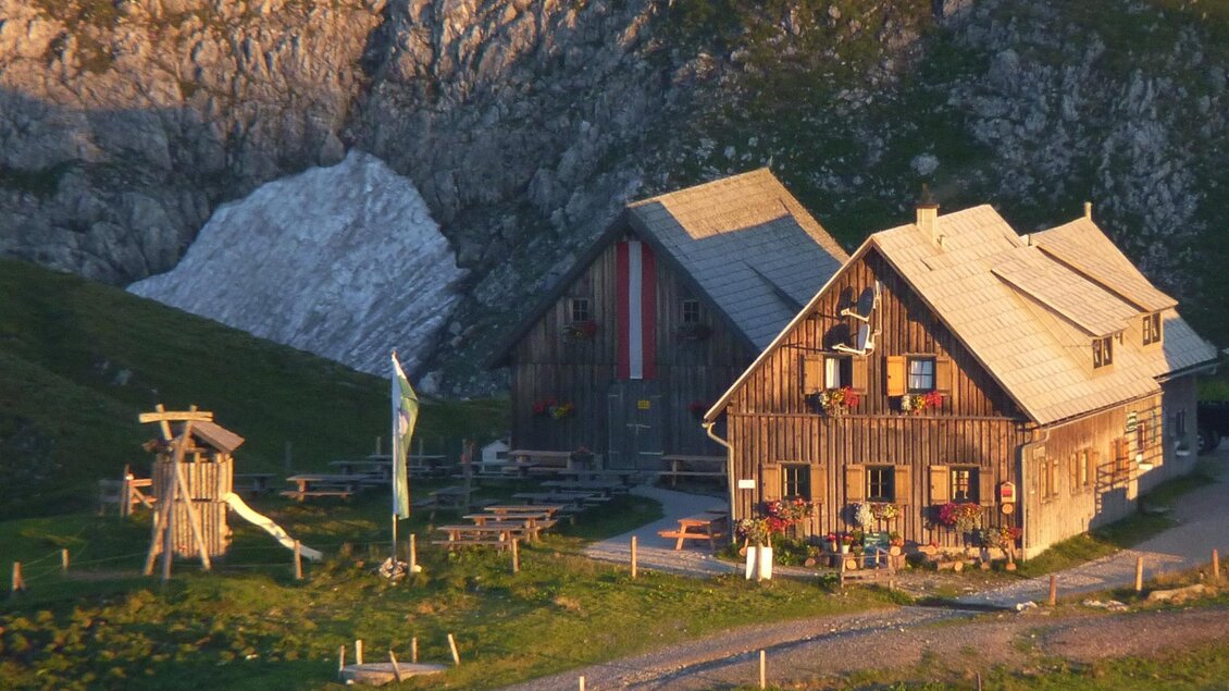 Michlbauerhütte von oben | © Naturpark Mürzer Oberland