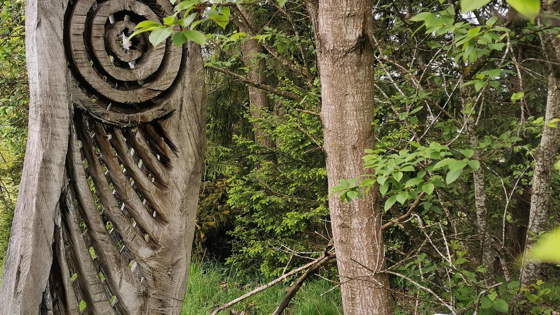 Holzskulptur am Heidenhügel | © Landesentwicklung Steiermark