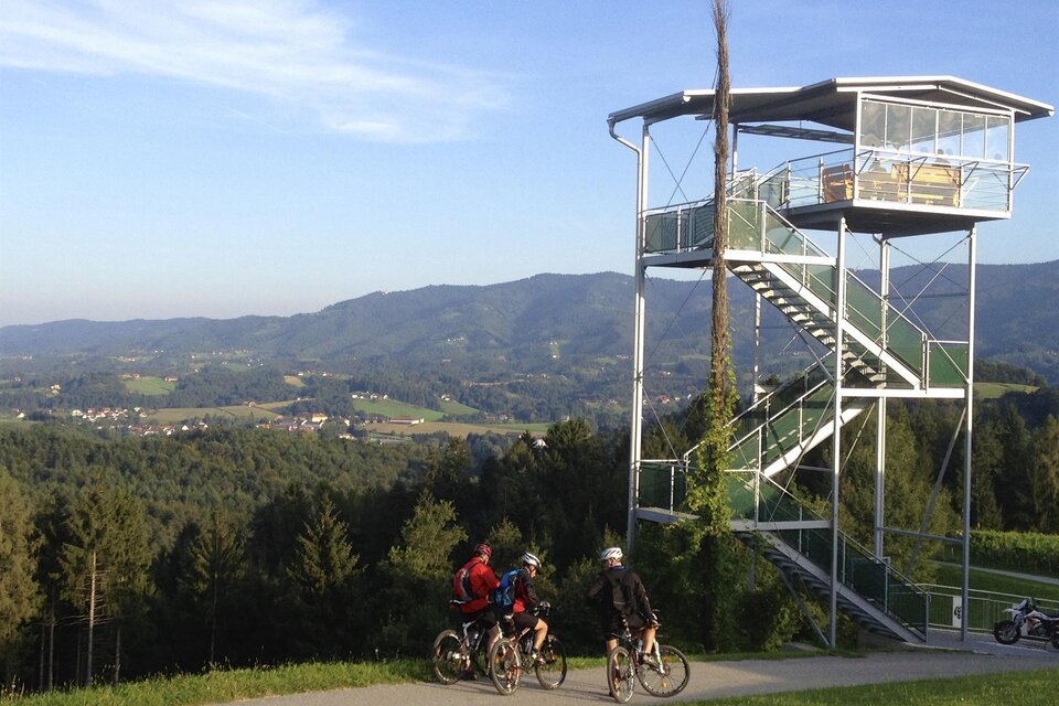 Panoramaturm der Wein- & Genusswelt Garber - Impression #1 | © Panoramaturm - Wollschweinwanderung Garber