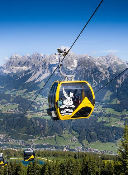 Bergbahn ins Schladminger Hopsiland | © Josh Absenger