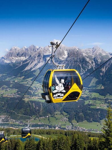 Bergbahn ins Schladminger Hopsiland | © Josh Absenger