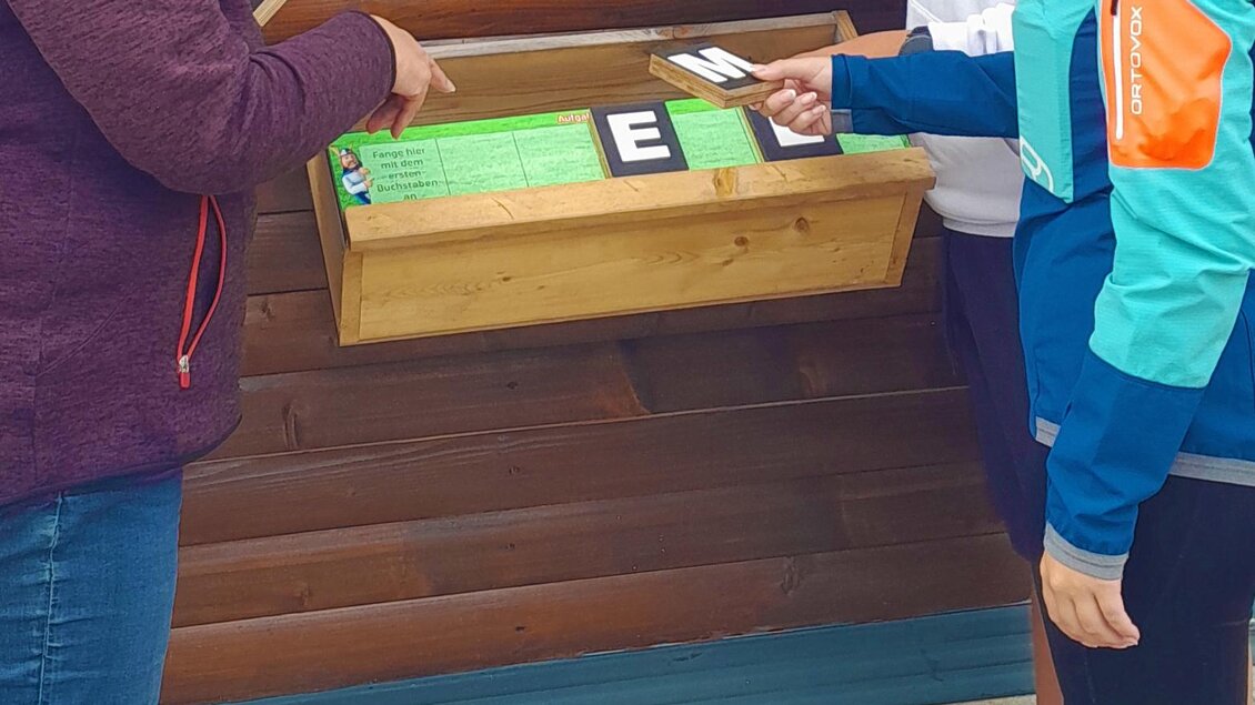 Eine Gruppe von Menschen steht vor einem Informationsbrett und hält Karten in der Hand. Sie scheinen an einer Aktivität oder einem Spiel teilzunehmen. | © Loes Dikmans