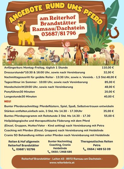 Reitangebot Brandstätter | © Reiterhof Brandstätter