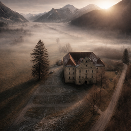 Schloß Ehrnau im Nebel | © Wilhelm Luttenberger