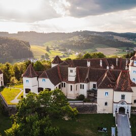 Blick auf das Schloss Kornberg