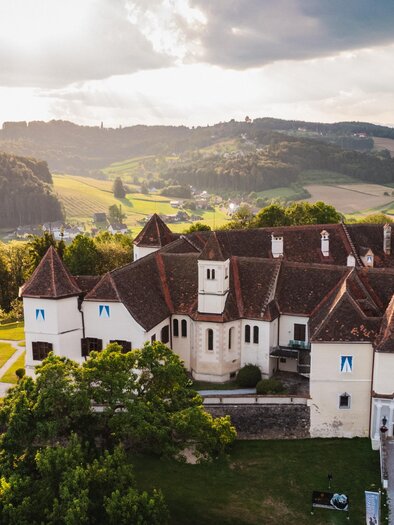 Blick auf das Schloss Kornberg