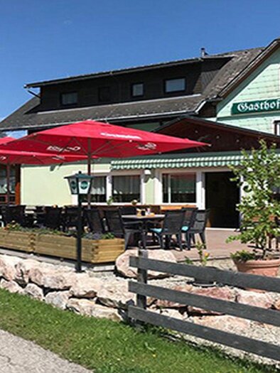 <p><p>Die gemütliche Terasse des Gasthaus Moser in Tauplitz.</p></p> | © TVB Ausseerland Salzkammergut