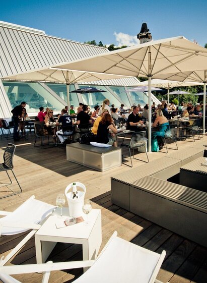Tagescafé Freiblick - Rooftop terrace | © K&Ö - Lupispuma