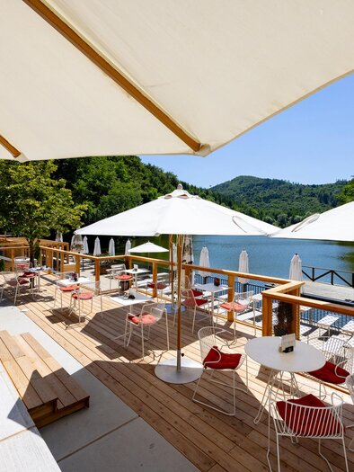 Thaler See Garten Terrasse | © Region Graz, Harry Schiffer
