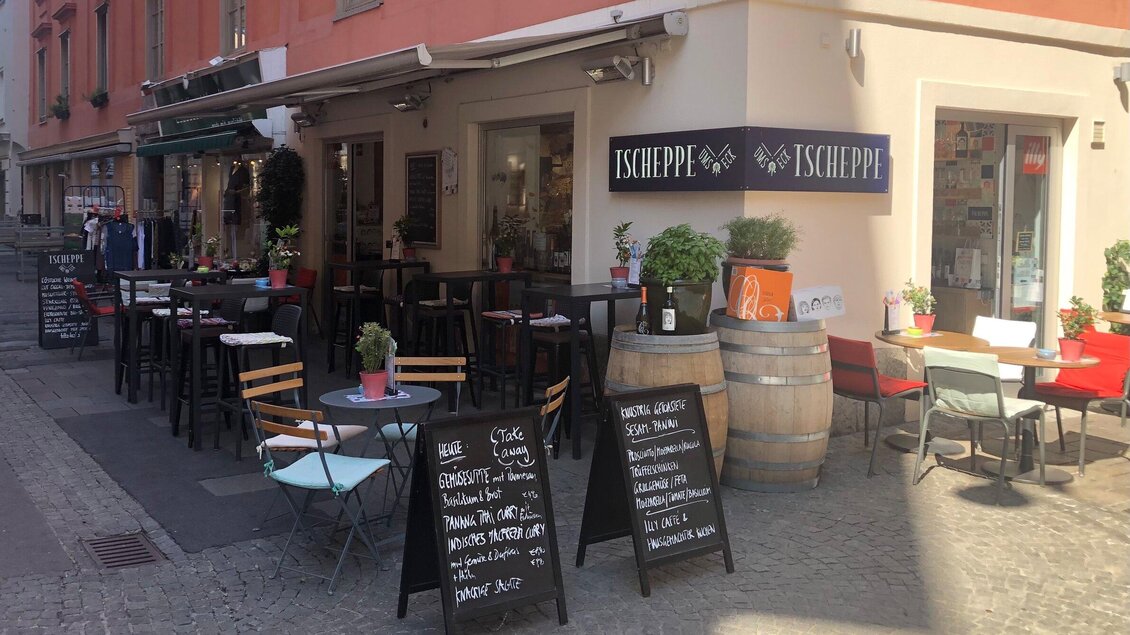 Tscheppe ums Eck - Gastgarten | © Tscheppe ums Eck