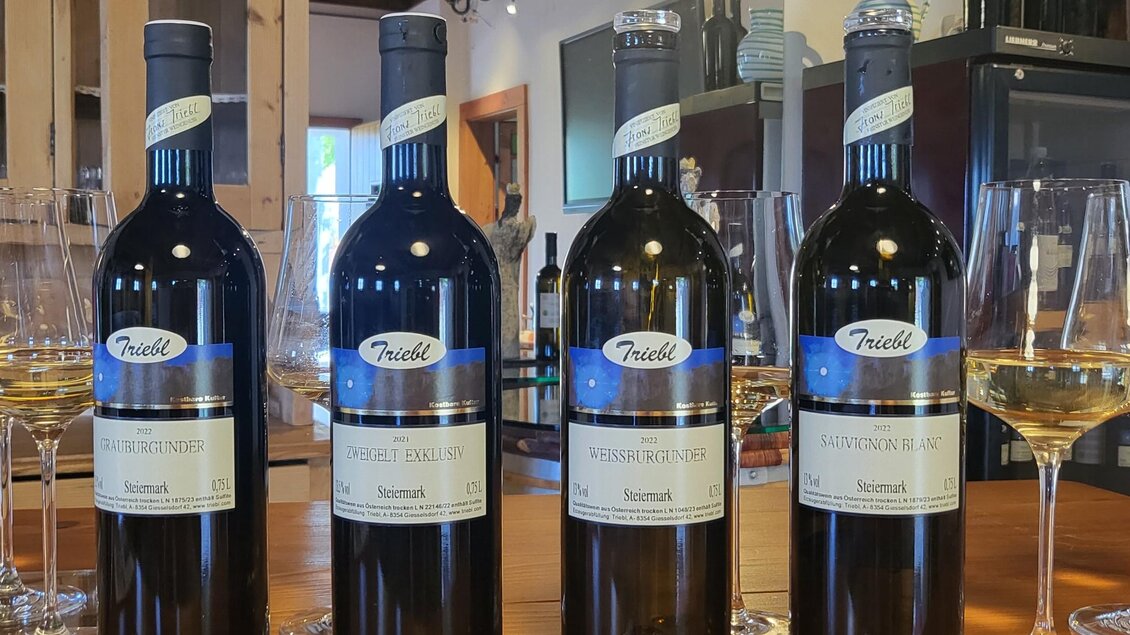 Sortiment vom Weingut Triebl | © Weingut Triebl