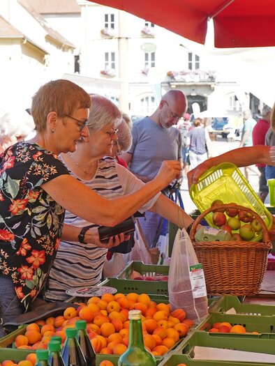 Wochenmarkt Bruck | © Stadtgemeinde Bruck/Foto: Maili