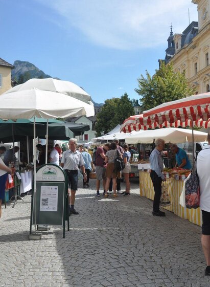 Wochenmarkt, Bad Aussee, Markttreiben im Sommer | Stadtgemeinde Bad Aussee | © Stadtgemeinde Bad Aussee