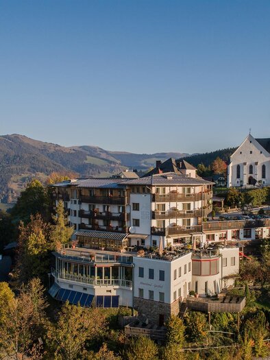 You can see an aerial view of the house from the Wilden Eder. | © WILDe EDER