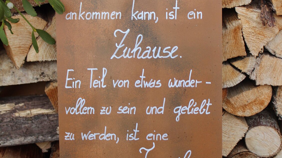 Spruch | © Heidi Seebacher