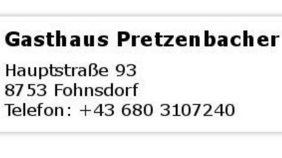 Gashtaus Pretzenbacher-Logo-Murtal-Steiermark | © Gasthaus Pretzenbacher