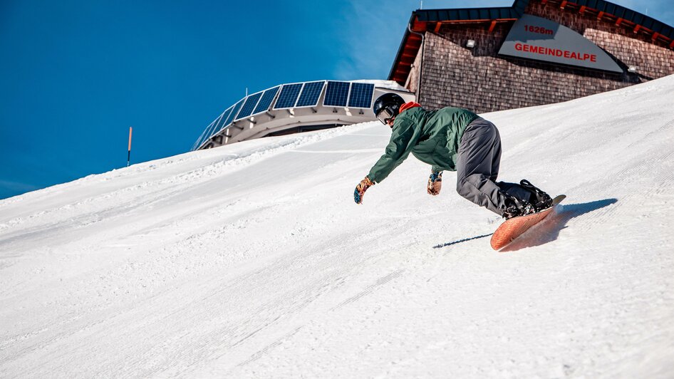 Snowboarder auf der Gemeindealpe | © Bergbahnen Mitterbach | Fred Lindmoser