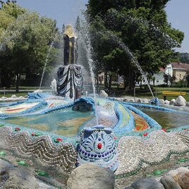 Mosesbrunnen Bärnbach_Wasserfontaine | © Enrico Caracciolo