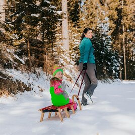 Auf dem Weg zur Rodelstrecke beim Rösslwirt | © Schilcherland Steiermark