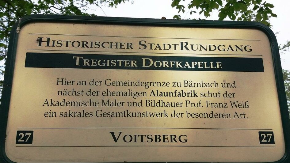 Tregister Dorfkapelle_Historischer Stadtrundgang | © TV Lipizzanerheimat/EU