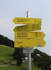 Wandertafel am Krautwasch bei Geistthal | © Heinz Kaltschmidt | © Heinz Kaltschmidt