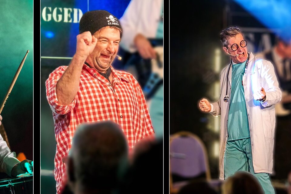Künstler des Comedy Verein Graz bei einer Bühnenshow im Schilcherhof in Ligist. | © Sam unplugged