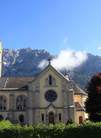 Evangelische Kirche Ramsau mit Dachstein | Photo-Austria.at | © photo-austria.at/Hans Simonlehner