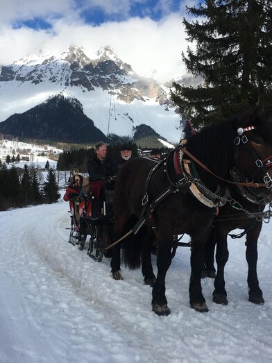 Pferdeschlittenfahrt am Vorberghof | © Vorberghof