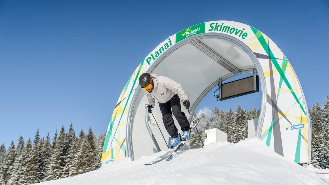 Die Ski-Movie Strecke im Bereich Weitmoos auf der Planai | © Tomaz Druml