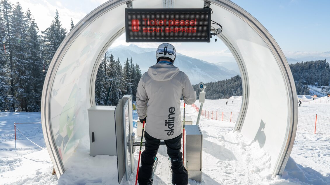 Start der Skimovie-Strecke im Bereich Weitmoos Planai | © Tomaz Druml