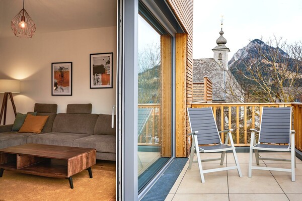 Adler Lodge D5_Tauplitz_Wohnbereich, Balkon | © Andreas Maxones