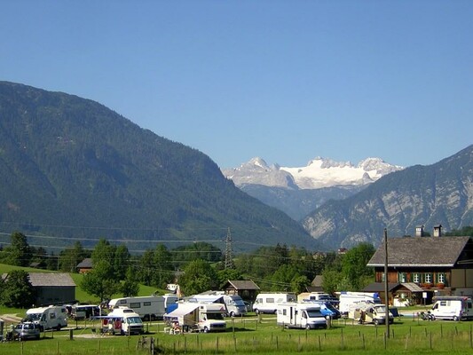 Camping Temel, Altaussee, Dachsteinblick | © Liga Temel