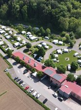 Campingplatz Luftaufnahme