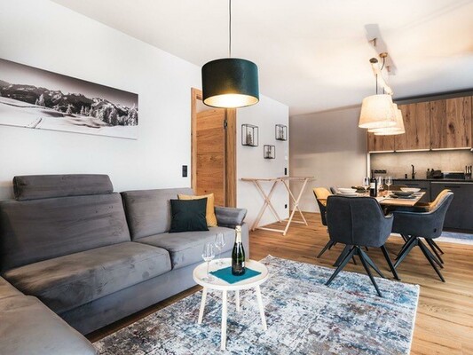 Grimming suite, Tauplitz, living area | © Familie Mischek